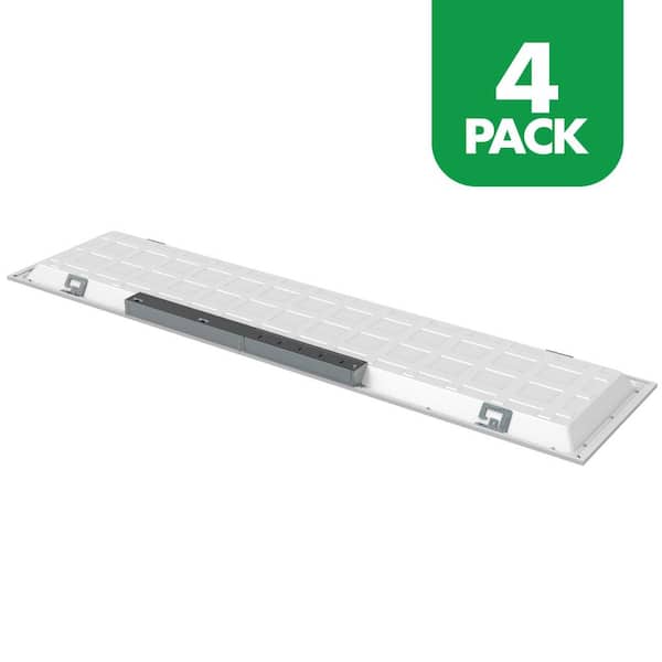 1 ft. x 4 ft. 2500/3125/3750 Lumens Integrated LED Panel Light, 3500K/4500K/5000K (4-Pack)