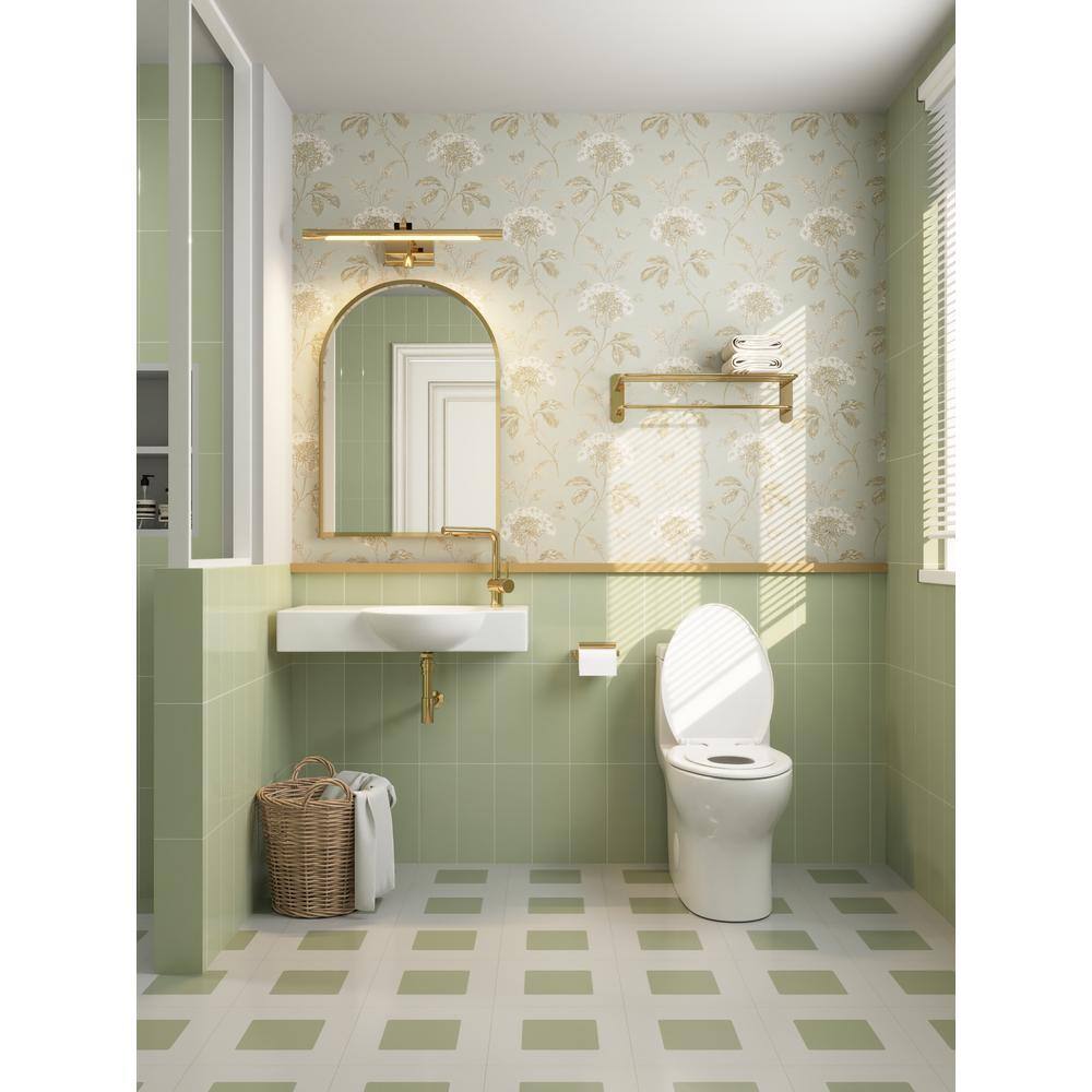 Elongated White Ceramic Dual Flush Macerating Toilet with Potty Training Seat