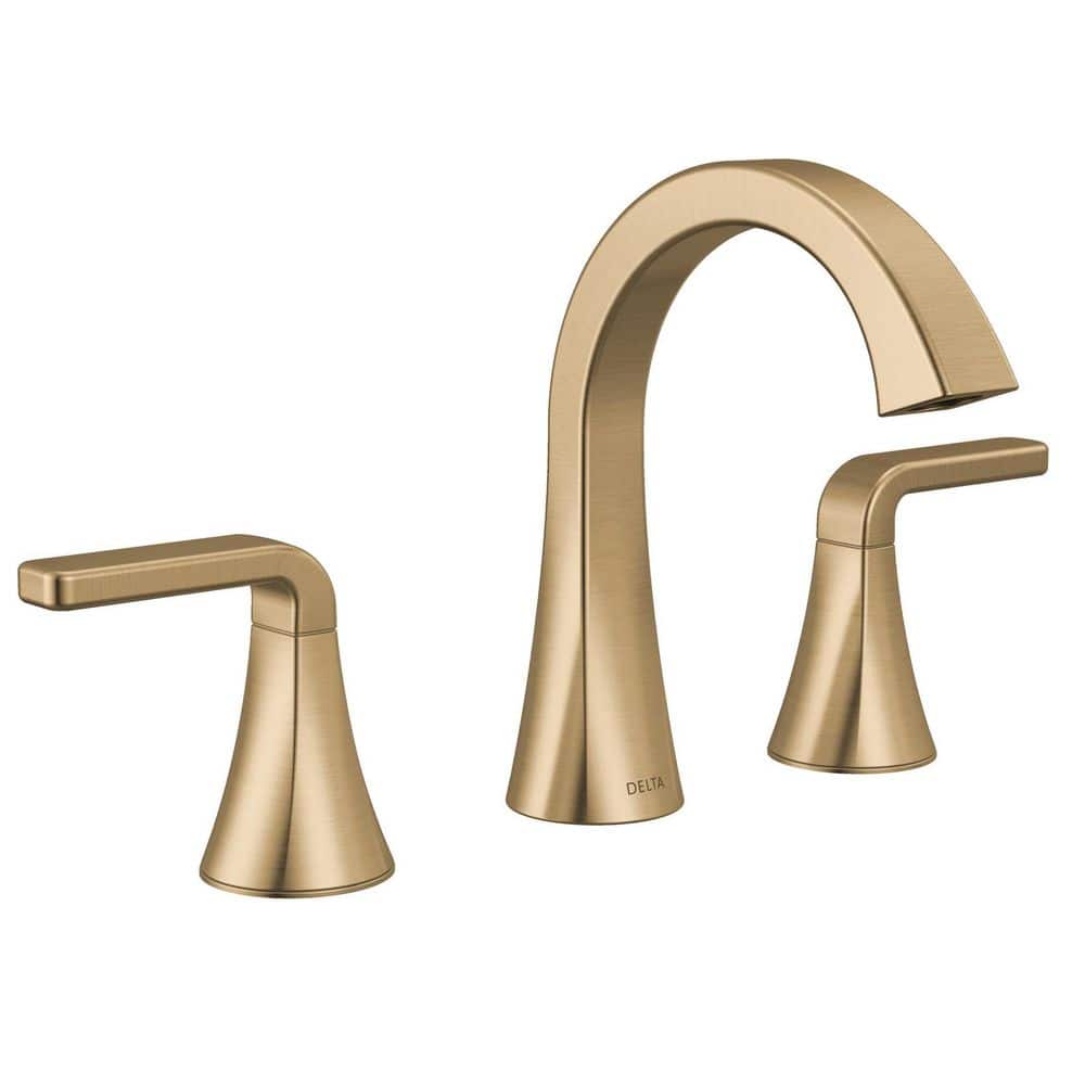 Delta Lineax Gold 8 in. Widespread Double Handle Bathroom Sink