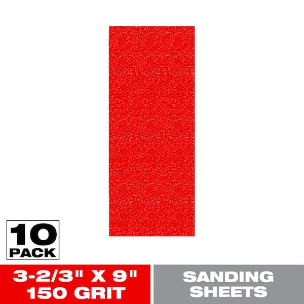 DIABLO 3-2/3 in. x 9 in. (1/3 Sheet) 150 Grit Fine Sanding Sheets (10-Pack)