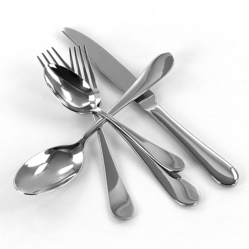 Elegant Stainless Steel 20-Piece Flatware Set