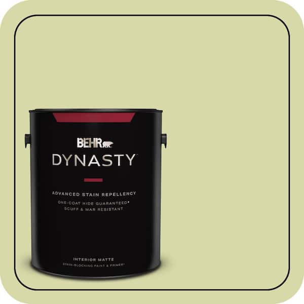 BEHR DYNASTY 1 gal. #410C-3 Celery Sprig Matte Interior Stain-Blocking Paint & Primer