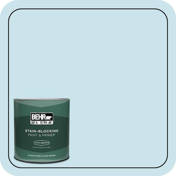 BEHR ULTRA 1 qt. #M480-2A Winterscape Extra Durable Semi-Gloss Enamel Interior Paint & Primer