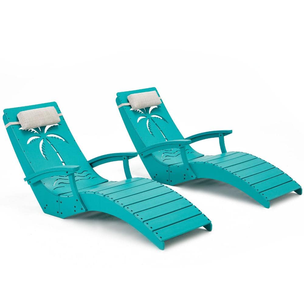 Blue Set of 2 with Armrests Pool Chaise Loungers for Sun Shelf with Adjustable Headrest price history on PriceWatchPro
