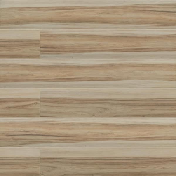 Cotage wood Grey Matt Wood effect Porcelain Wall & floor Tile