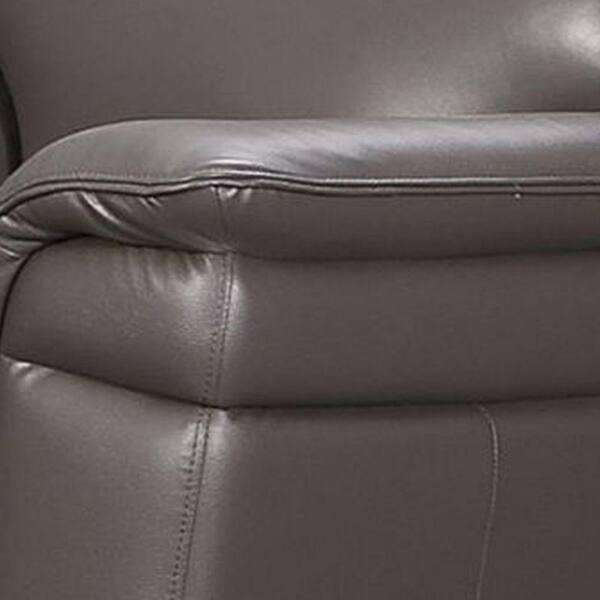 Dark grey 2024 leather armchair