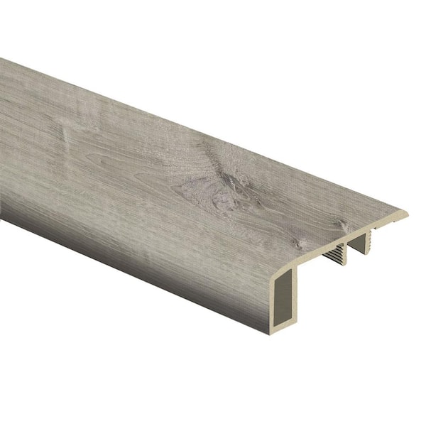 Zamma Sterling Oak/Gray Birch Wood 7/16 in. Thick x 1-3/4 in. Wide x 72 in. Length Vinyl Carpet Reducer Molding