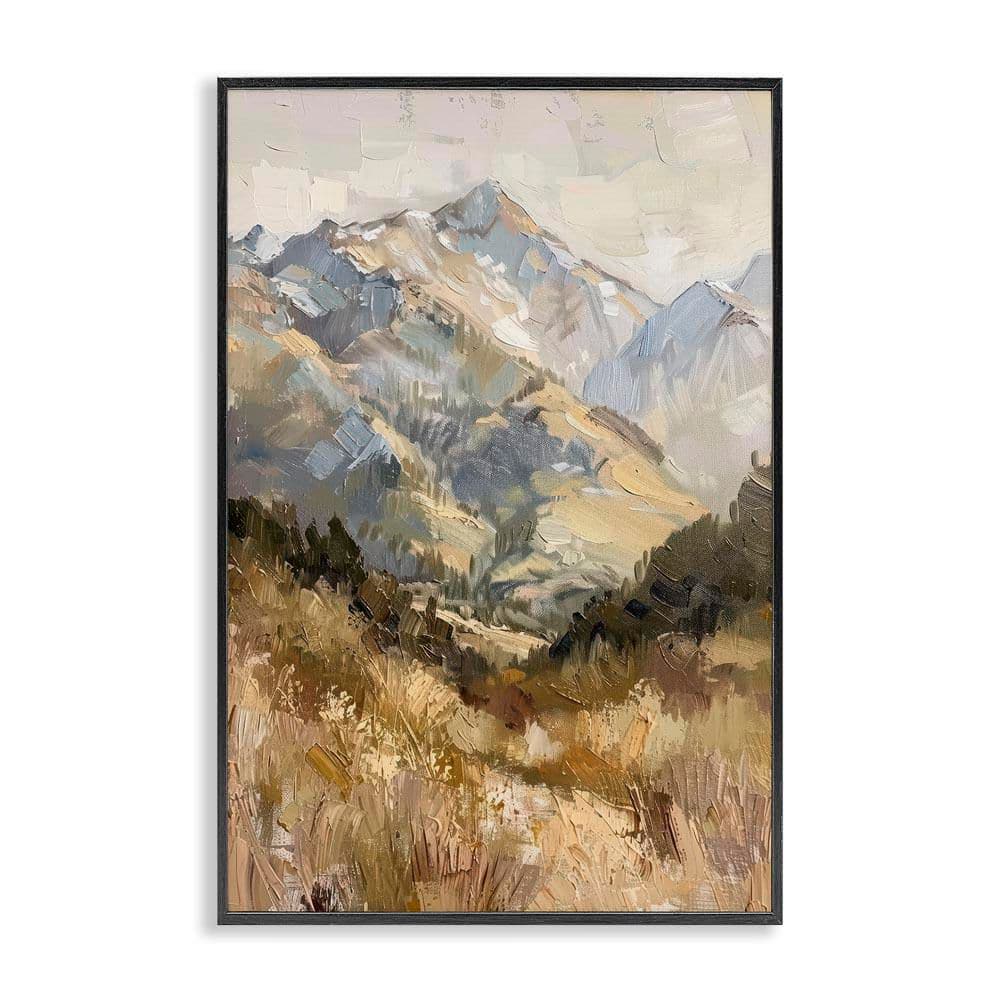 Rugged Valley View by Petal Prints Design Black Framed Nature Giclee Art Print 18 in. x 12 in. price history on PriceWatchPro
