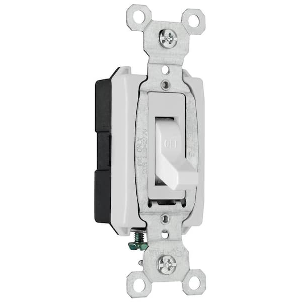 Legrand Pass and Seymour 20 Amp Single-Pole Commercial Grade Backwire Toggle Switch, White