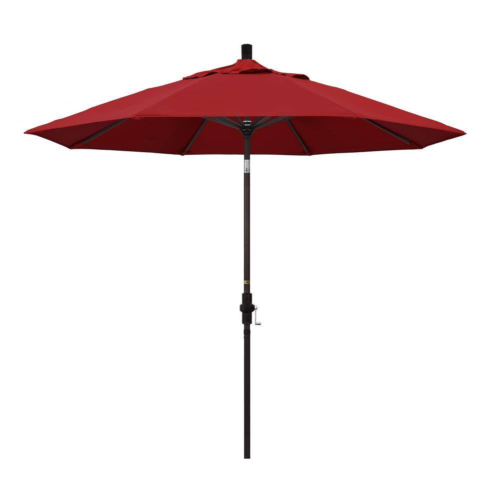 9 ft. Aluminum Collar Tilt Patio Umbrella in Red Pacifica price history on PriceWatchPro