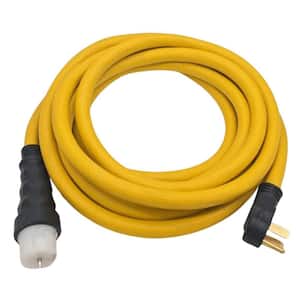 50 ft. SJT 50 Amp 125/250-Volts NEMA 14-50P to SS2-50R Generator Extension Cord