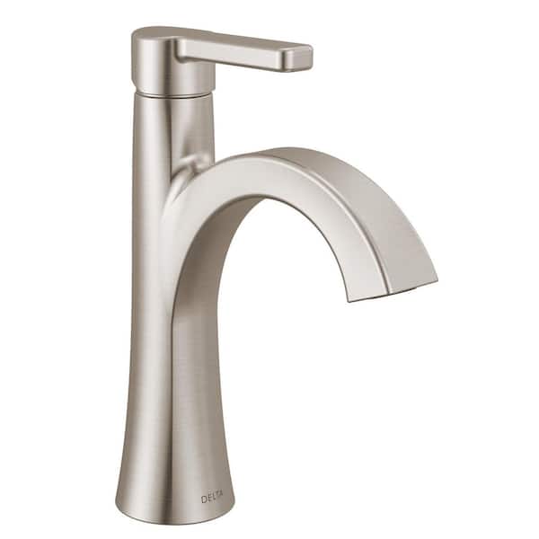 Lineax Single Handle Single Hole Bathroom Sink Faucet in Stainless