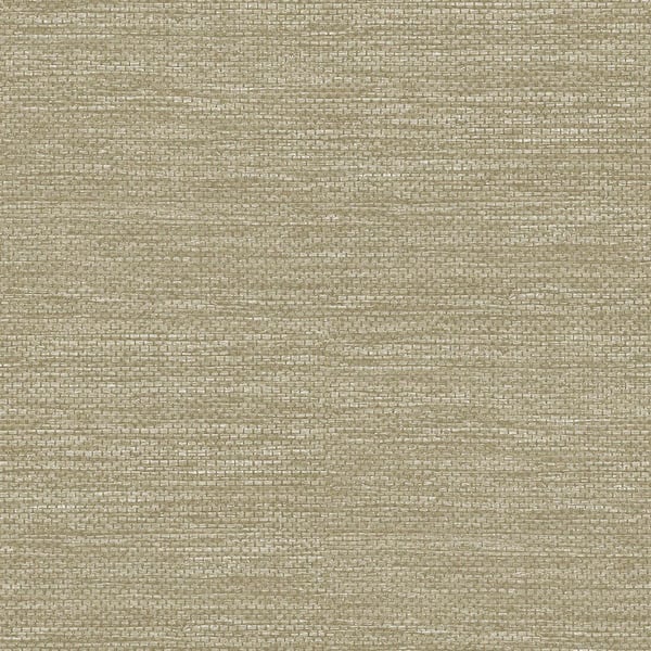 A-Street Prints Malin Brown Wheat Faux Grasscloth Wallpaper Sample