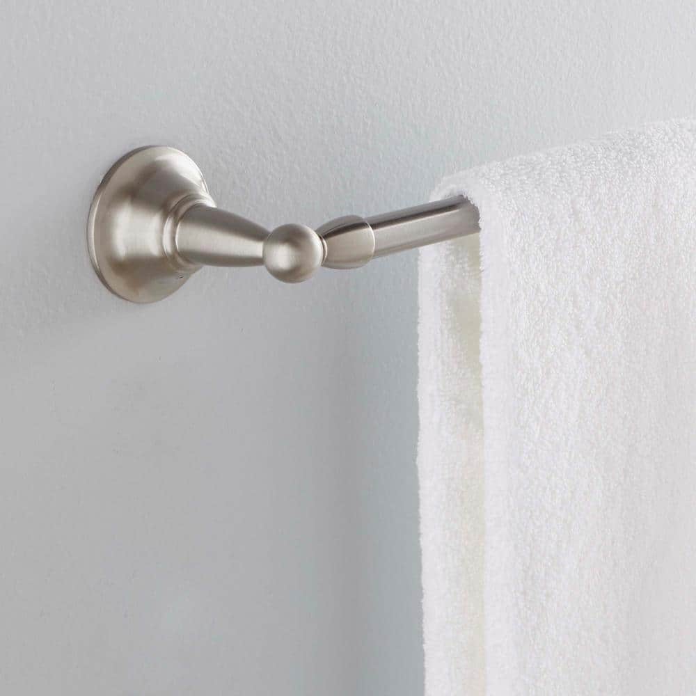 Sage Brushed Nickel 24-Inch Wall Mounted Towel Bar