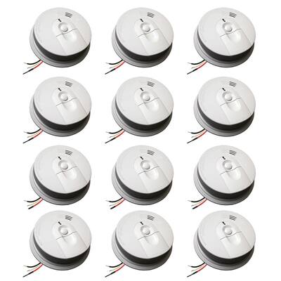 Firex Hardwired Smoke Detector with Ionization Sensor, 9-Volt Battery Backup, and Front Load Battery Door (12-Pack)