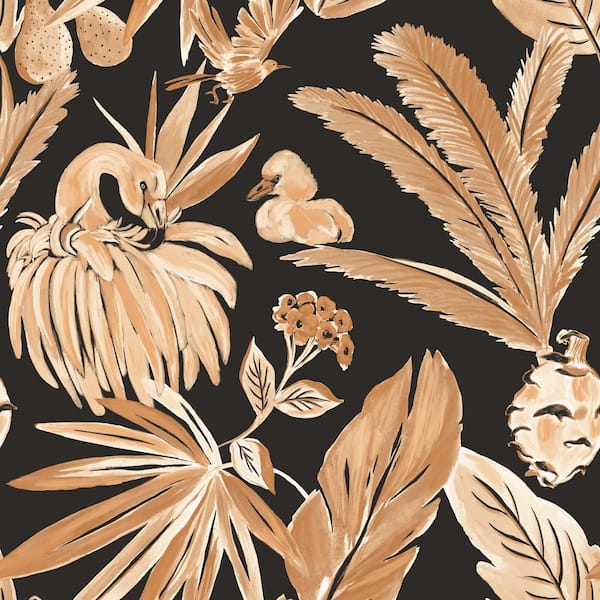 Tempaper She She Flamingos Salinas Land Removable Peel and Stick Matte Vinyl Wallpaper Sample
