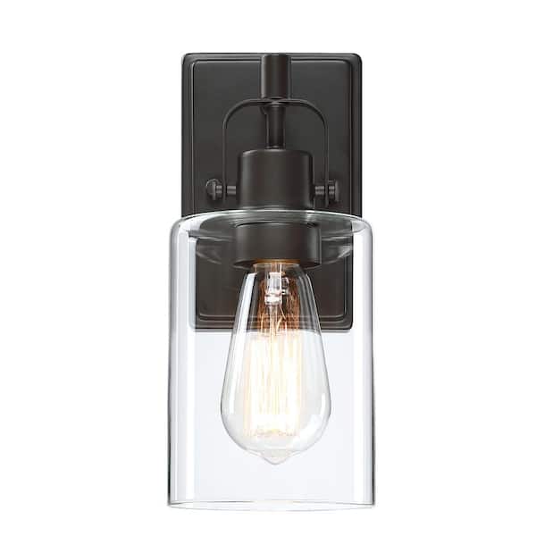 Hukoro 4.7 in. 1-Light Bronze Vanity Light