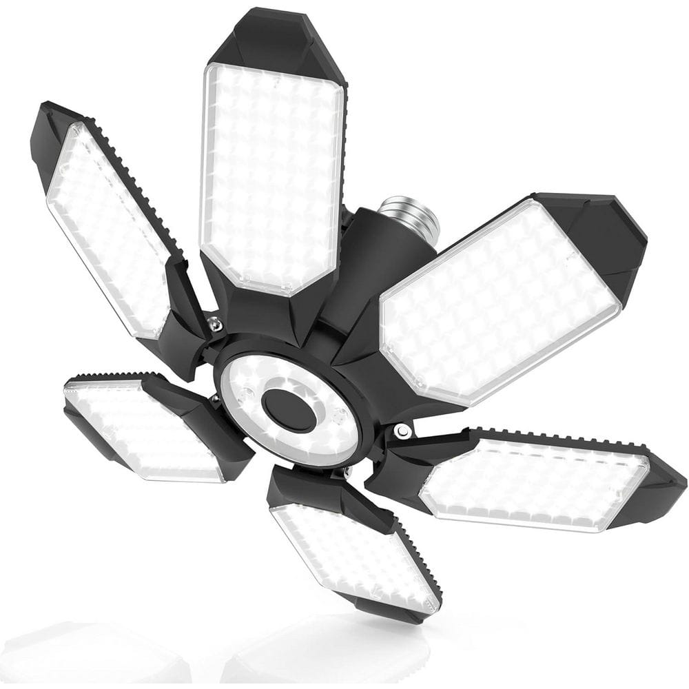 Lukyamzn 10000-Lumens LED Garage Ceiling Light Bulb with 6