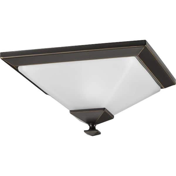 Progress Lighting Clifton Heights 12.5 in. Antique Bronze 1-Light Semi-Flush Mount