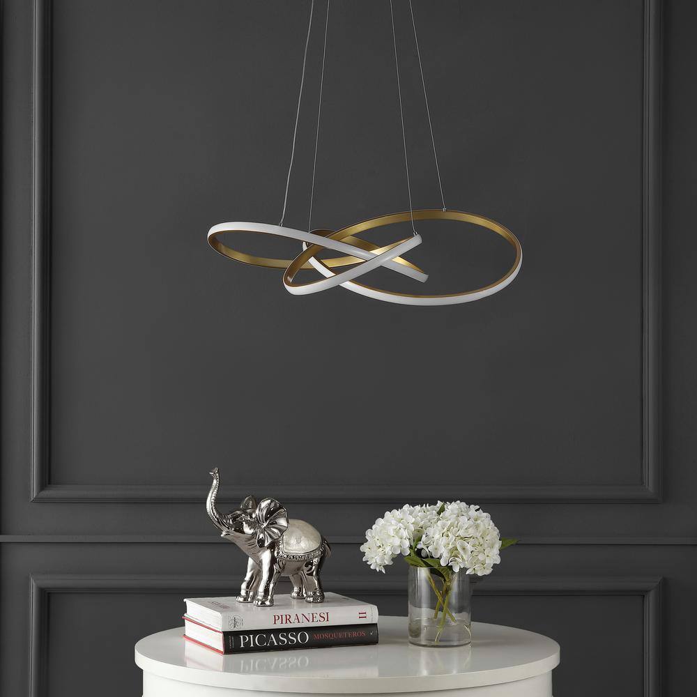 Gold Abstract LED Aluminum Pendant Light