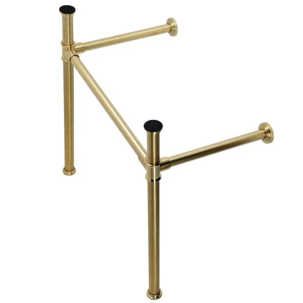 Imperial Stainless Steel Console Sink Legs in Brushed Brass