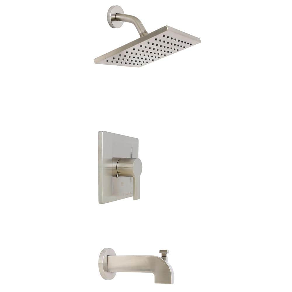 Premier Westwind Single-Handle 1-Spray Tub and Shower Faucet in Brushed Nickel (Valve Included) -  3585649