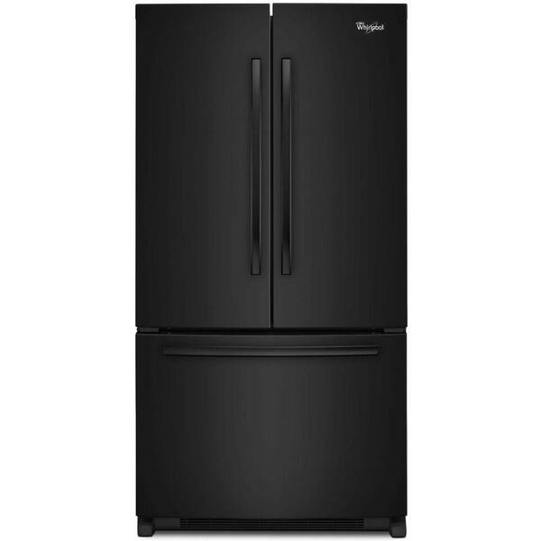 Whirlpool 36 in. W 25.2 cu. ft. French Door Refrigerator in Black