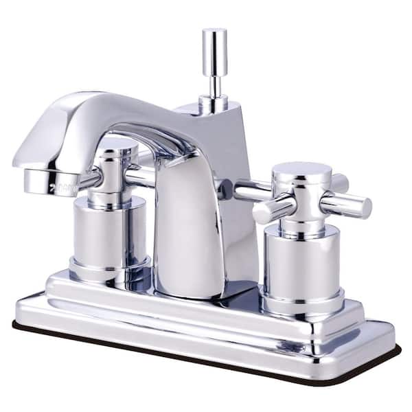 Kingston Brass Concord 4 in. Centerset 2-Handle Bathroom Faucet in Chrome