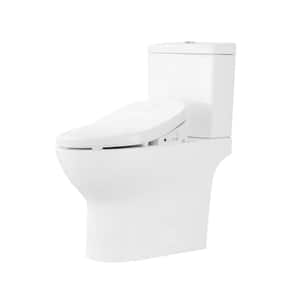 Ove Decors Felix Elongated 2-Piece Toilet with Smart Bidet Seat in White