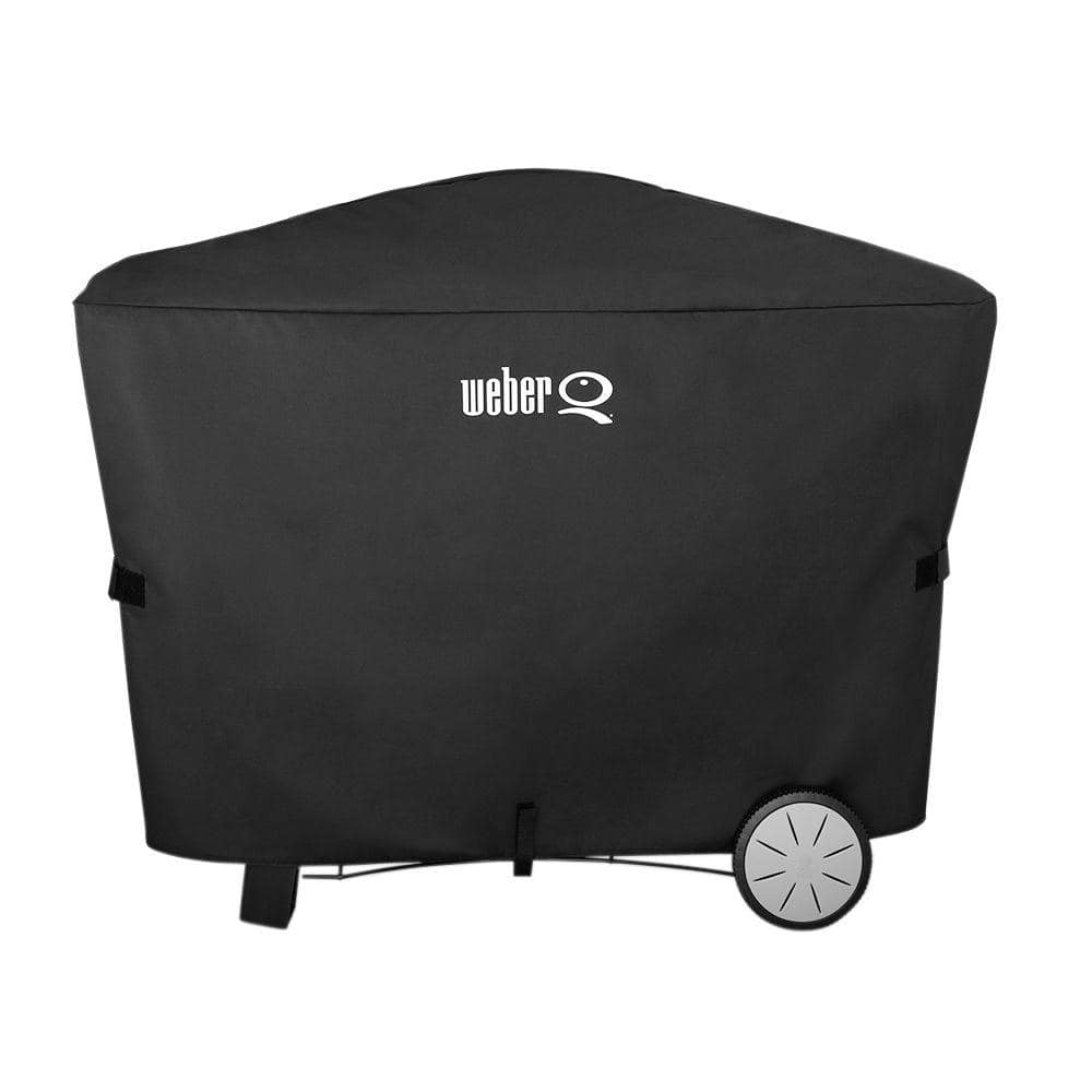 Orientalsk Mechanics Mince Weber Q 100/1000/200/2000 with Rolling Cart Grill Cover 7112 - The Home  Depot