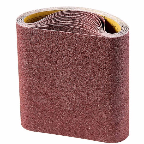 Sanding Belts, 8 x 19 in. Belt Sander Sanding Belts, 12 Piece 80 Grit Aluminum Oxide for Woodworking, Steel, Aluminum