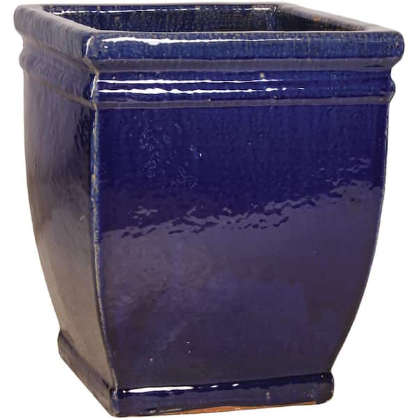 Unbranded 14 in. Cobalt Blue Ceramic Charleston Square