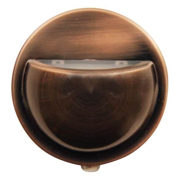 Meridian Brushed Copper Wall Washer Automatic LED Night Light