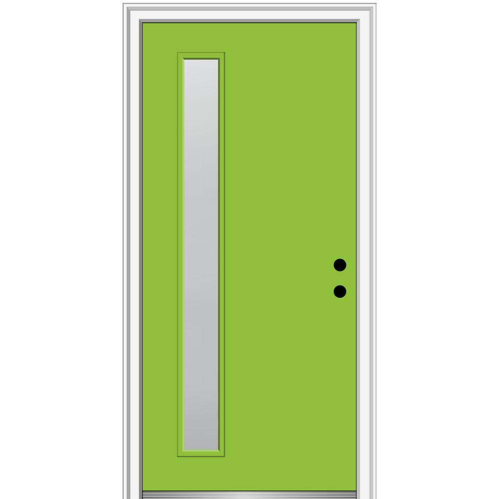 MMI Door 32 in. x 80 in. Viola Left-Hand Inswing 1-Lite Frosted ...