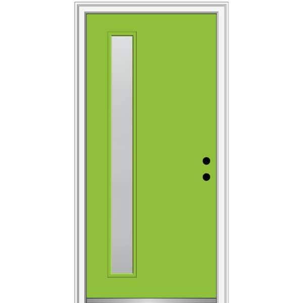 MMI Door 32 in. x 80 in. Viola Left-Hand Inswing 1-Lite Frosted ...