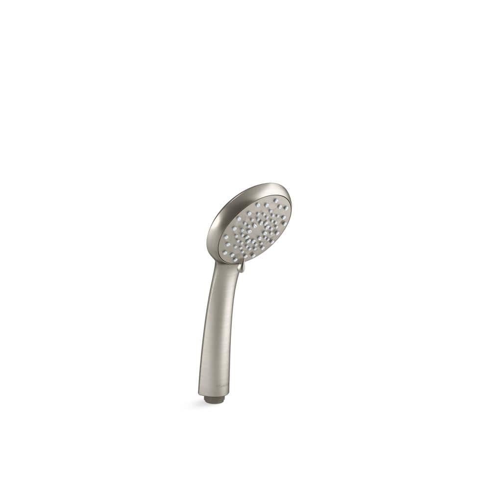 Vibrant Brushed Nickel Multifunction Wall Mounted Handheld Shower Head