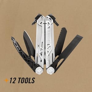 Dual Force 12-N-1 Plier Multi-Tool with Sheath