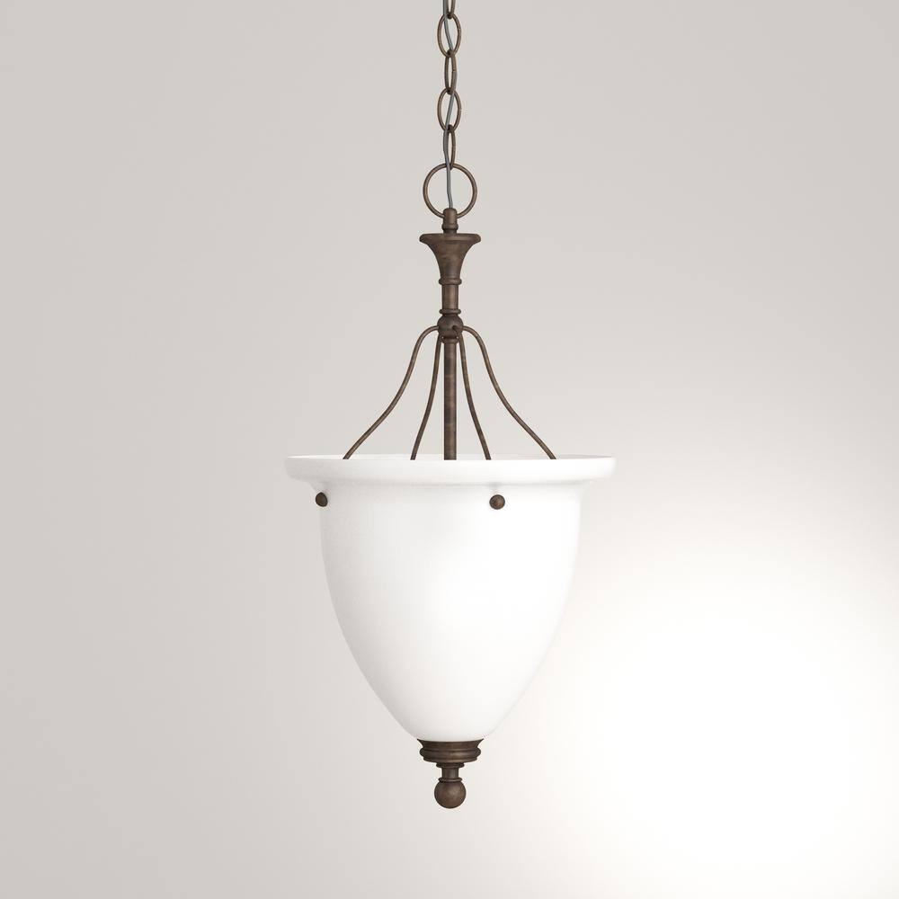 Madison Antique Bronze Glass Pendant Light