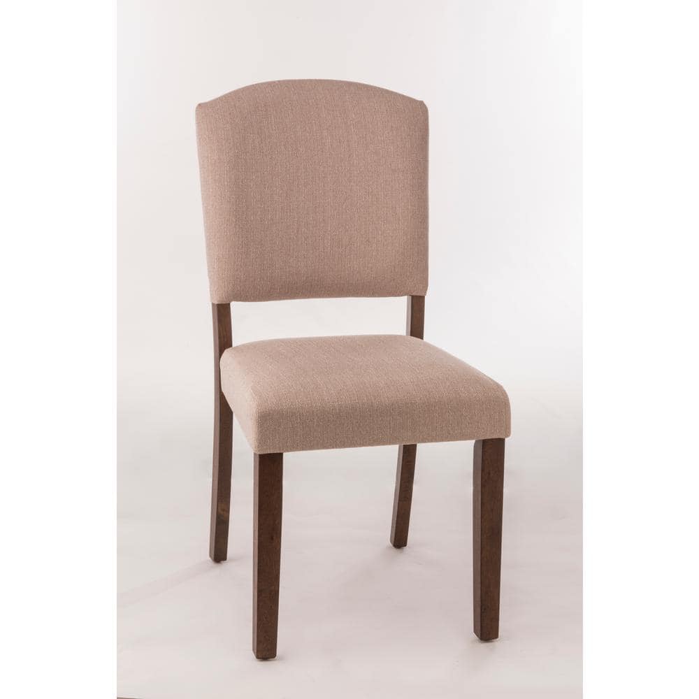 Emerson Oyster Beige Upholstered Parsons Side Chair Set