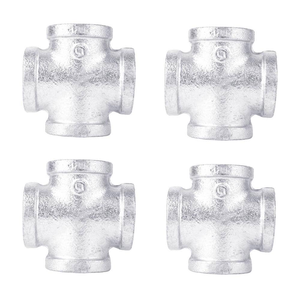 1/2 in. Galvanized Iron Cross Fitting (4-Pack) price history on PriceWatchPro