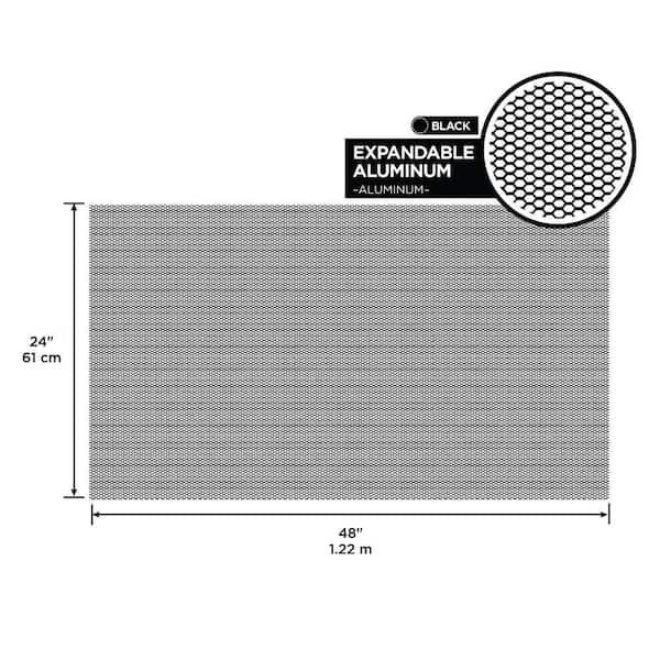 M-D Building Products 24 in. x 48 in. Expandable Aluminum Sheet in Black