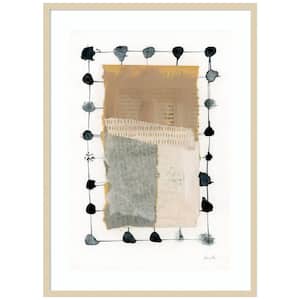 "Neutral Collage II" by Laura Horn 1-Piece Framed Giclee Food Art Print 41 in. x 30 in.