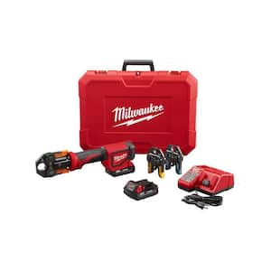 M18 18V Lithium-Ion Cordless Short Throw PEX Press Tool Kit w/ (3) Viega PureFlow Jaws,(2) 2.0Ah Batteries & Charger