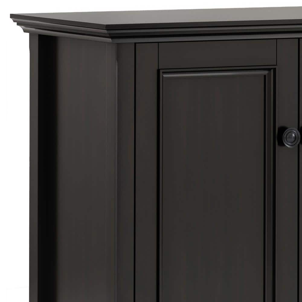 Amherst Brown Solid Wood 66" Traditional Storage Cabinet