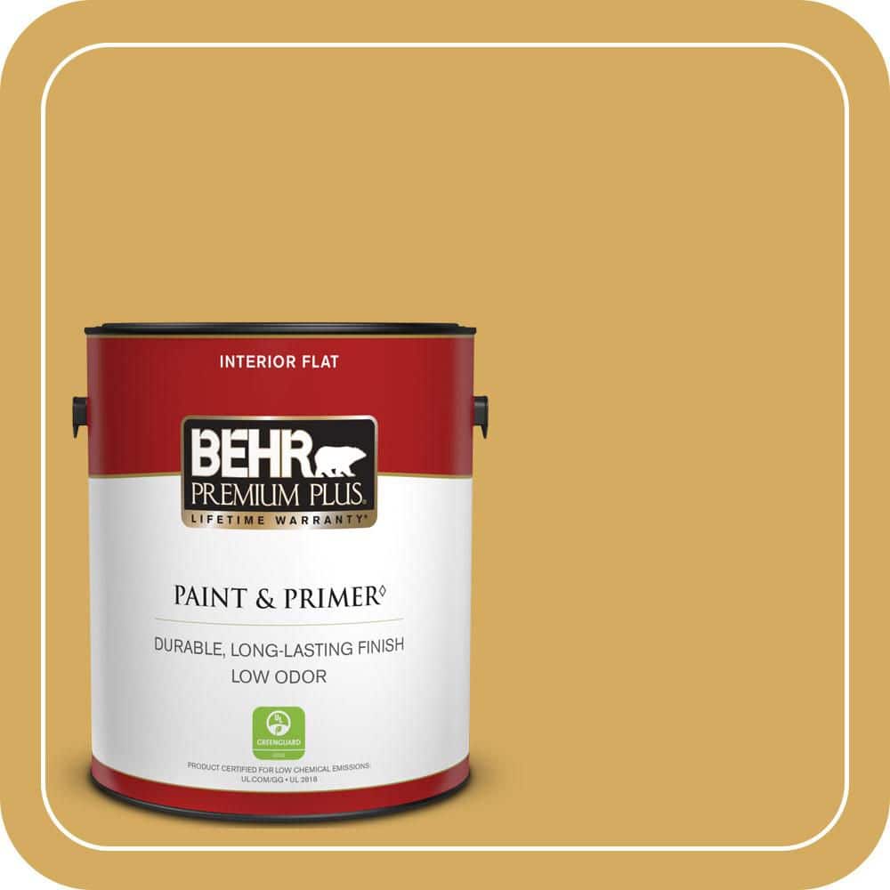 1 gal. #350D-5 French Pale Gold Flat Low Odor Interior Paint & Primer price history on PriceWatchPro