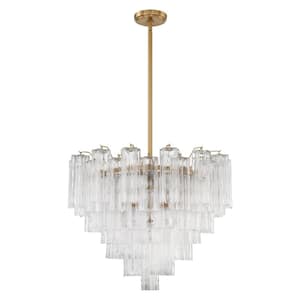 Addis 12-Light Aged Brass Chandelier