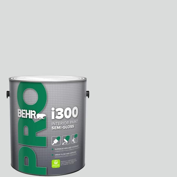 BEHR PRO 1 gal. #PPL-65 Silver Charm Semi-Gloss Interior Paint