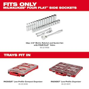 Metric PACKOUT Tray for 3/8 in. Ratchet and Socket Kit with PACKOUT Tray for 3/8 in. Ratchet and Socket Accessory Kit