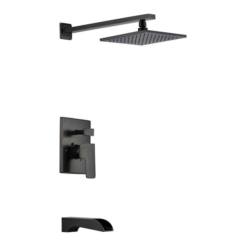 Mezzo Series 1-Handle 1-Spray Tub and Shower Faucet in Oil Rubbed Bronze (V