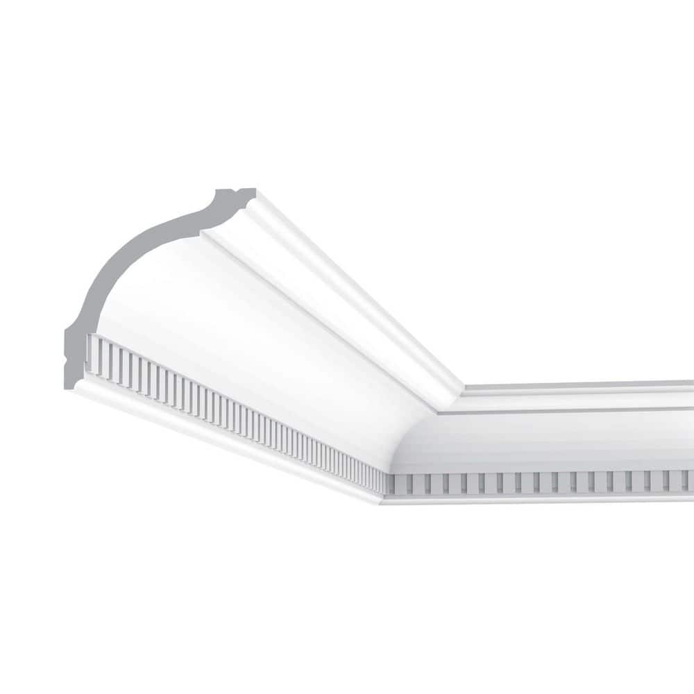5.63'' H x 3.75'' W White Polystyrene Crown Moulding
